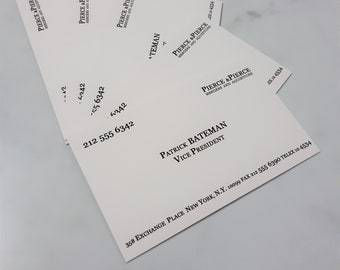 American Psycho Patrick Bateman DIGITAL DOWNLOAD PRINT Business Card - Christian Bale