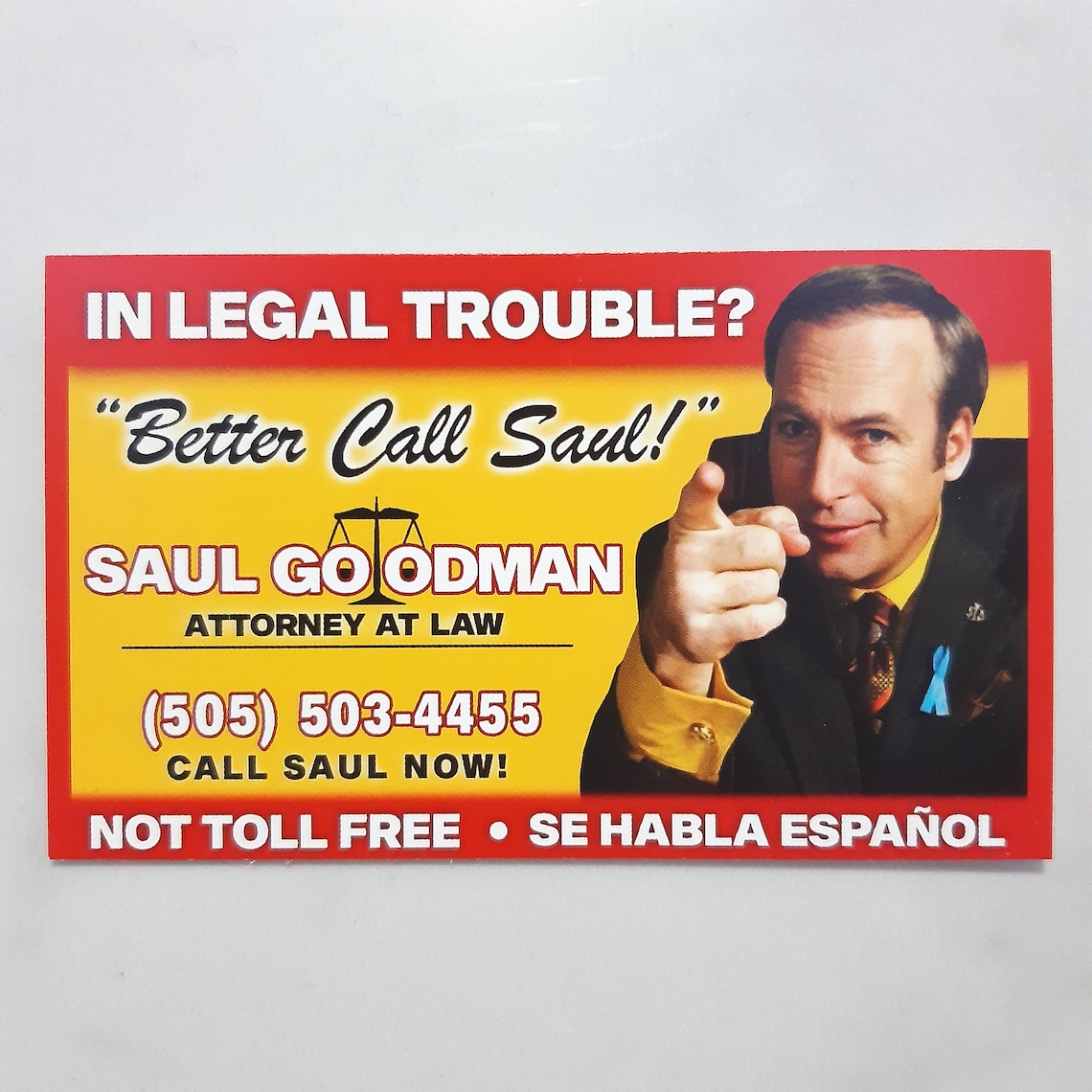 Saul Goodman Business Card Template
