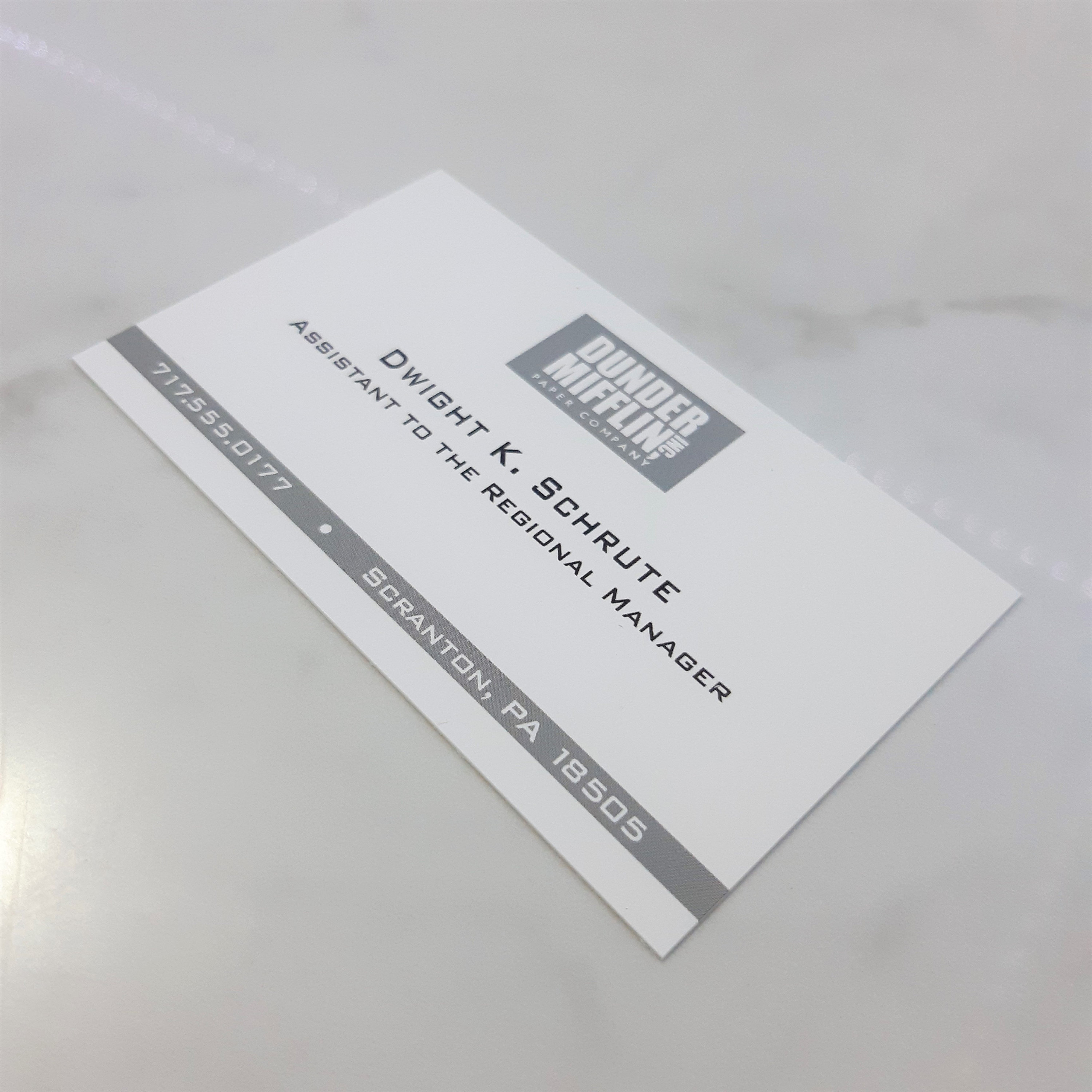 Dwight Schrute Assistant to the Regional Manager Business Card - Etsy