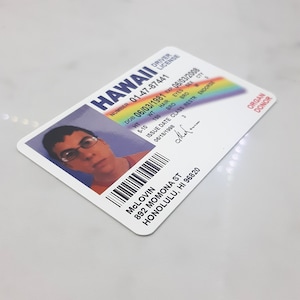 McLovin ID Card License Superbad, Fogell, Christopher Mintz-Plasse Card Stock image 2