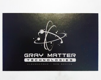 Gray Matter Technologies Breaking Bad Better Call Saul Business Card Prop - Gustavo Fring, Walter White Saul Goodman