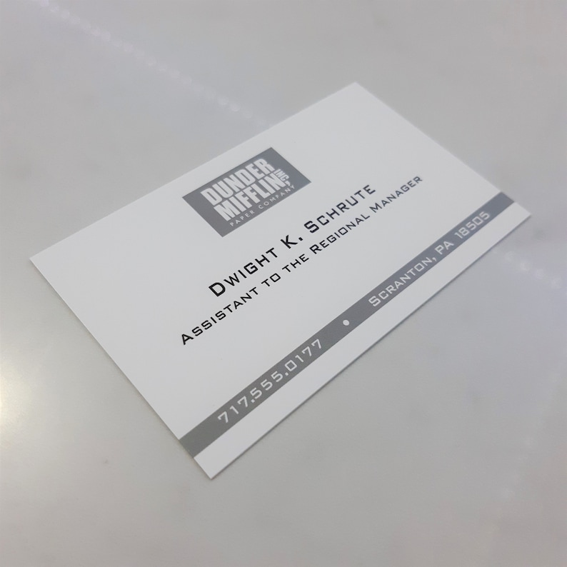 Dwight Schrute Assistant to the Regional Manager Business Card - Etsy