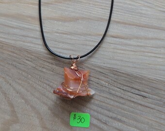 SURPRISE Hand wire wrapped crystal necklaces, great gifts for the holidays; similar to the picture shown, your wrapped stone will be sick!