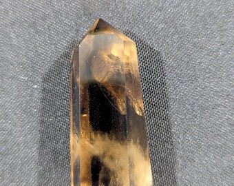 Smoky Citrine Point, real citrine from the Congo