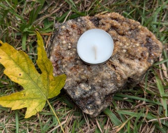 Ocean Jasper Orbicular stone, hand selected, rare old stock, yellow & brown, from Madagascar, candle or sphere holder for loving, blossoming
