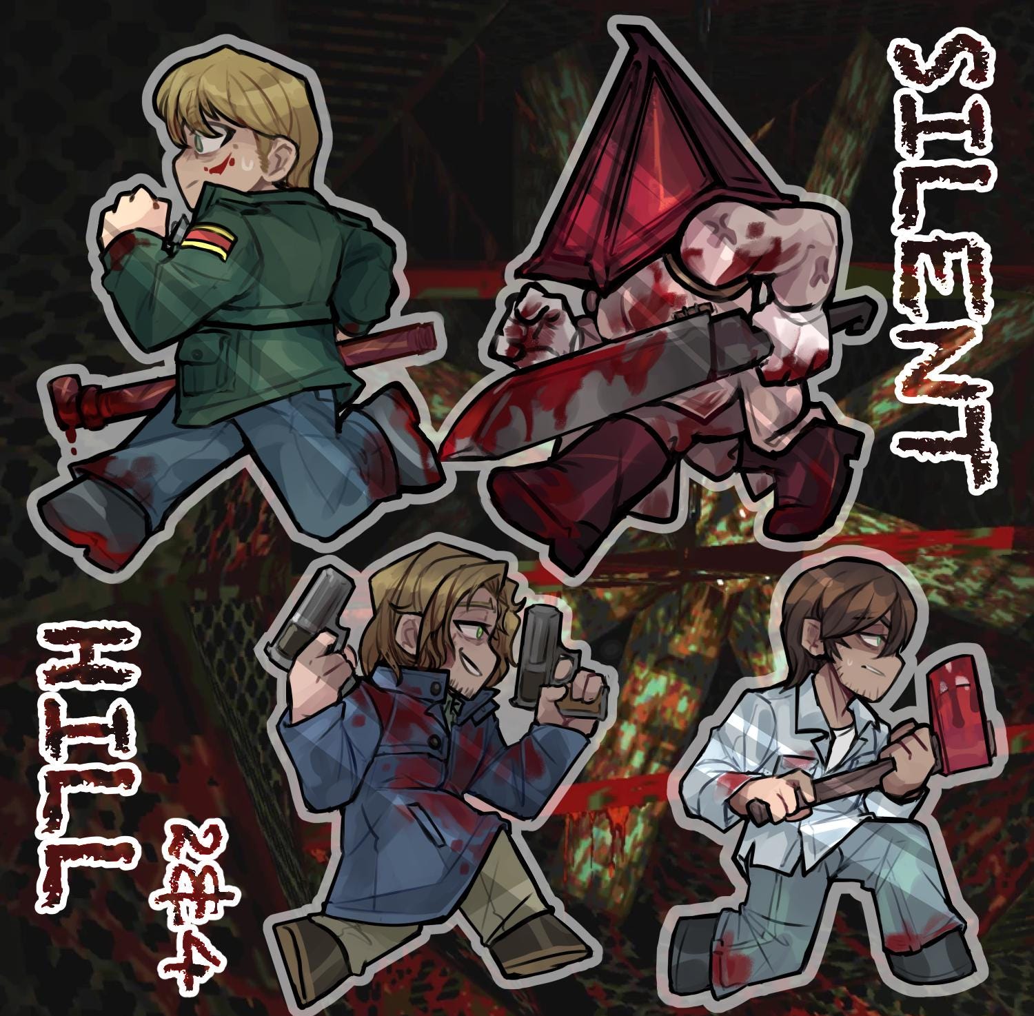 Silent Hill 2&4  2.5 in Acrylic Standee Charms  [PREORDER]