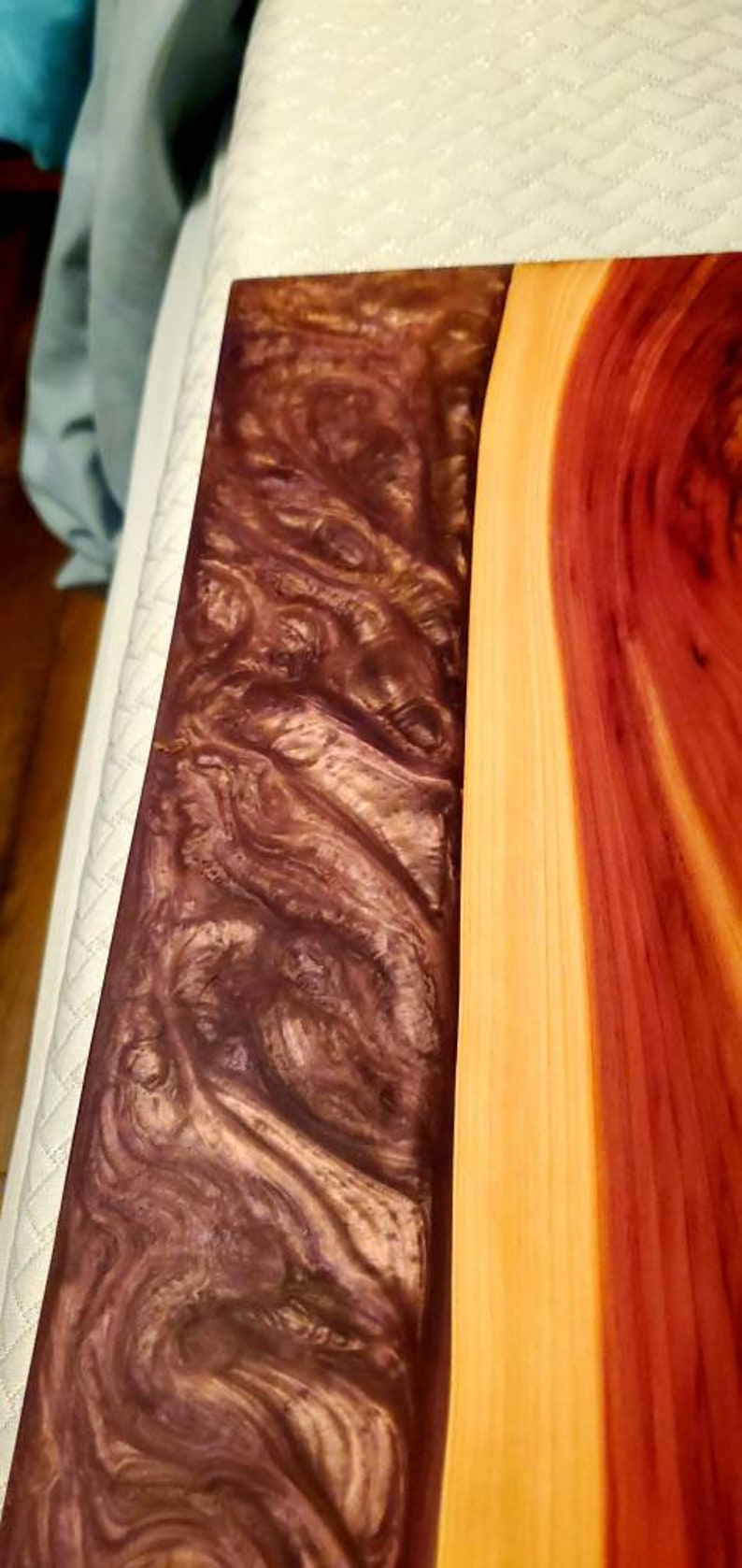 Custom wood and epoxy Cutting boards Etsy