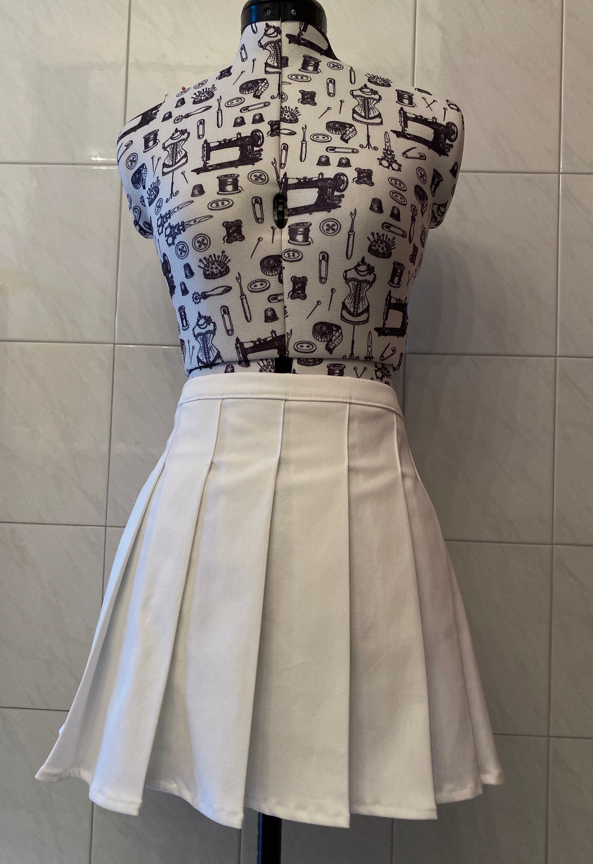 Knife Pleat Skirt Custom Made Etsy Canada