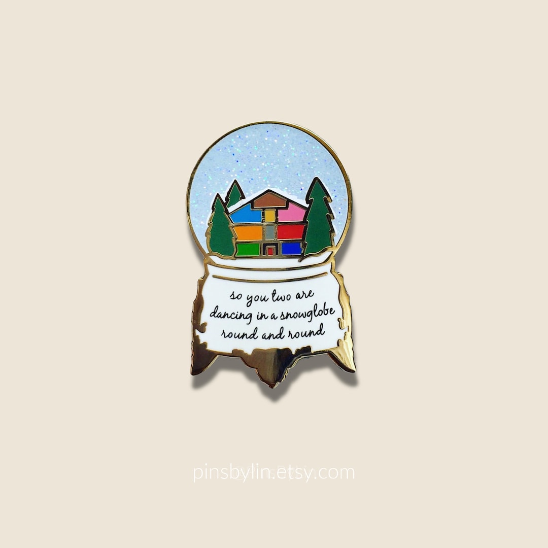 Snow Pin Snow Globe Enamel Pin . Hard Enamel Pin . Glitter Enamel Pin . - Etsy