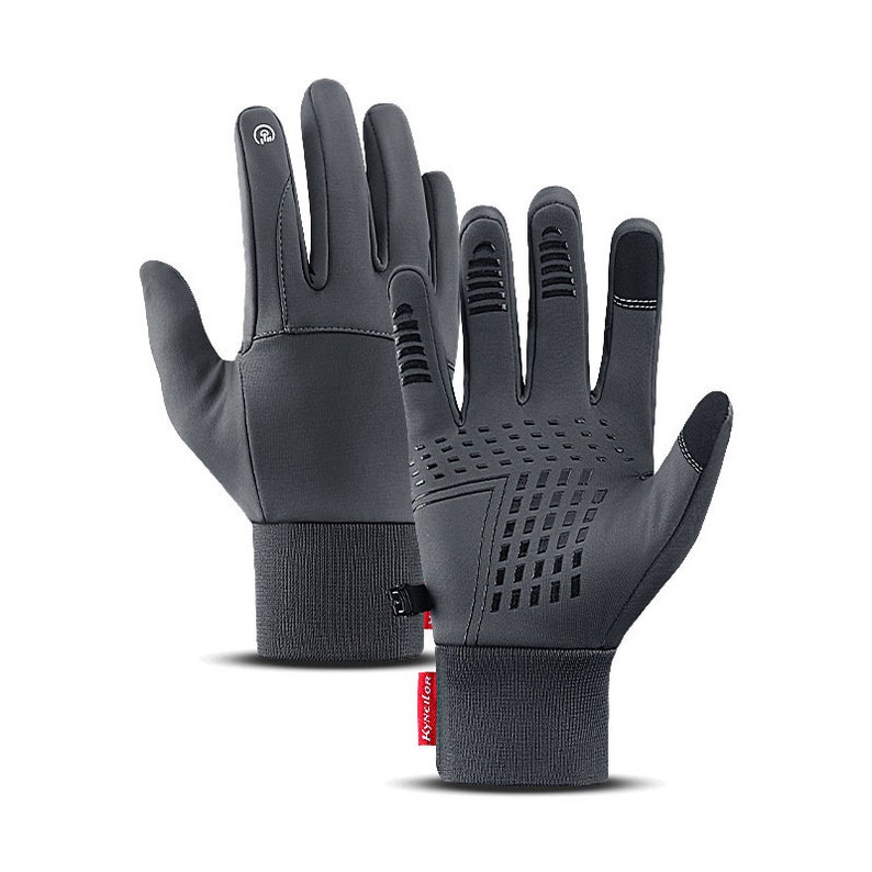 Touch Screen Winter Gloves Gray image 1