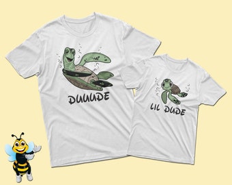 Finding Nemo Inspired Father & Son Shirt Set: Dude and Lil Dude