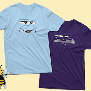 Flo and Ramone T-Shirts, Disney Cars Cartoon Shirts, Family Couples Birthday Party Matching Shirts, Disney Trip Shirts, Adult Kid Sizes