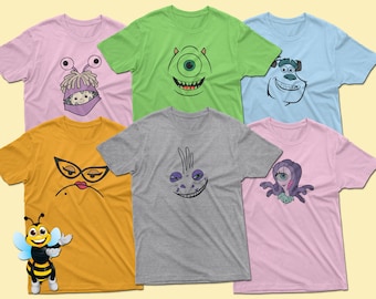 Monster Inc Shirts, Monsters University Shirts, Best Friends, Family Birthday Party Matching Shirts, Disney Trip Shirt, Adult Kid Sizes