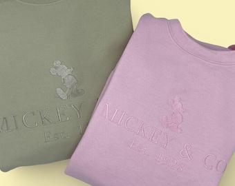 Embroidered Mickey & Co Sweatshirt: Disneyland Family Apparel