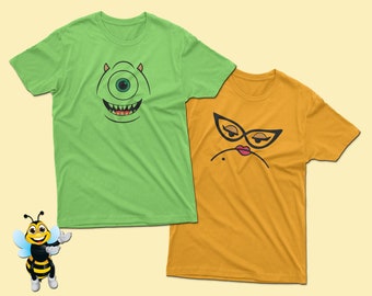 Mike and Roz Shirts, Monster Inc Shirts, Monsters University Shirts, Best Friends, Birthday Party Shirts, Disney Trip Shirt, Adult Kid Sizes