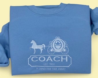Embroidered Cinderella Coach Sweatshirt - Disneyland Family Apparel