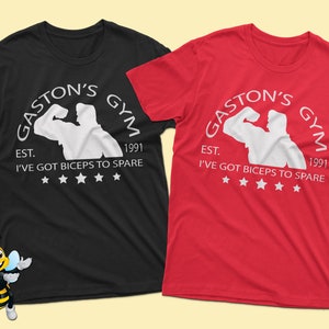 Gaston&#39;s Gym T-Shirt: Beauty and the Beast, Matching Family Tee