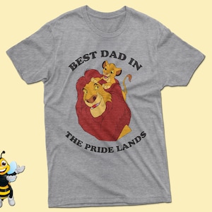Best Dad In The Pride Lands Shirt, Mufasa and Simba Shirt, Father&#39;s Day Gift, The Lion King Disney Trip Shirt, Vacation Shirt, Family Shirts