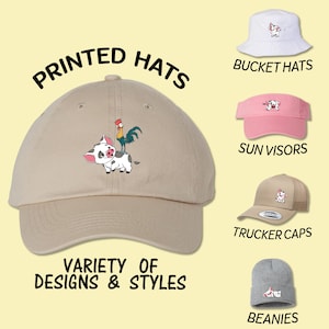 Moana Pua Pig Printed Hat: Kids & Youth Cap