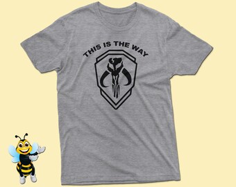 This Is The Way Shirt, Mandalorian Skull Shirt, Star Wars Inspired Shirts, Skull Gift Shirt, Skull Shirt Disney Trip Shirts, Adult Kid Sizes