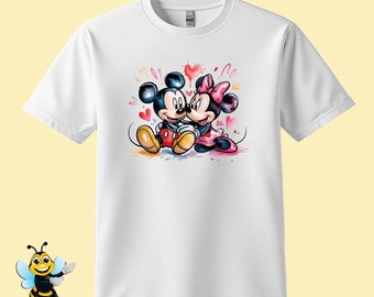 Mickey and Minnie Love T-Shirts, Mickey and Minnie Valentine, Anniversary Shirts, Marriage Shirt, Disney Trip Shirts, Adults and Kids Sizes