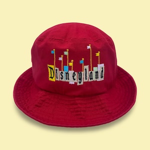 Vintage Disneyland  Hat | EMBROIDERED Hat | Bucket Hat