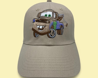 Disney Car Mater Embroidered Hat, Unstructured Cap, Youth Cap, Bucket Hat