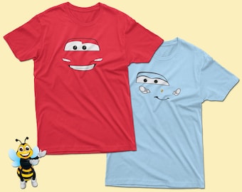 Disney Cars McQueen and Sally Matching Shirts, Family Birthday Trip