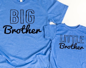 Big brother Little Brother shirts, Matching Sibling Shirt Set: Big, Bigger, Little Brother Outfit