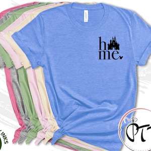 Disney Home Castle Shirt, Disney Pocket Size Print Shirts, Disneyworld Shirts Family, Disneyland Shirts, Epcot Shirt