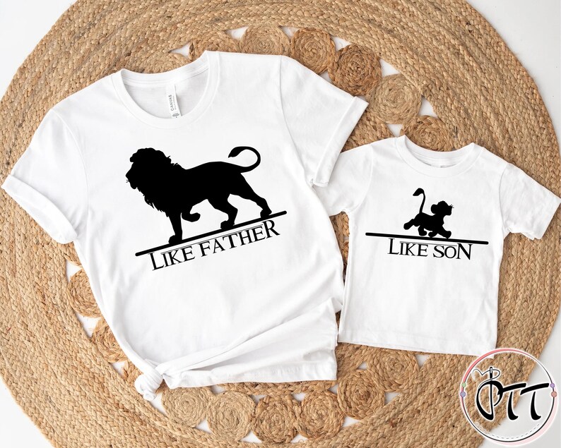 Lion King Shirts, Like Father - Like Son Shirts, Disney Matching Shirt, Father and Son Shirts, Father's Day Gift, Daddy and Me Shirt