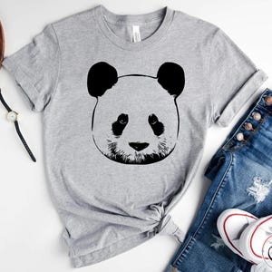 Panda Shirt, Cute Panda Bear Shirt, Bear T-Shirt, Panda T-Shirt For Men Women And Kids, Animal Shirt, Graphic Tee, Womens Bear Shirt