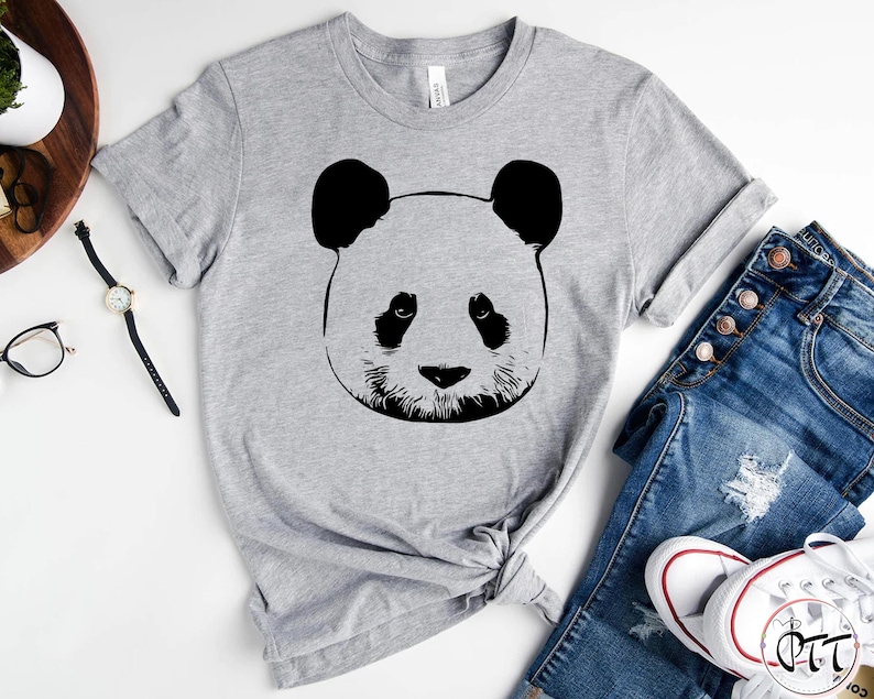 Panda Shirt, Cute Panda Bear Shirt, Bear T-Shirt, Panda T-Shirt For Men Women And Kids, Animal Shirt, Graphic Tee, Womens Bear Shirt
