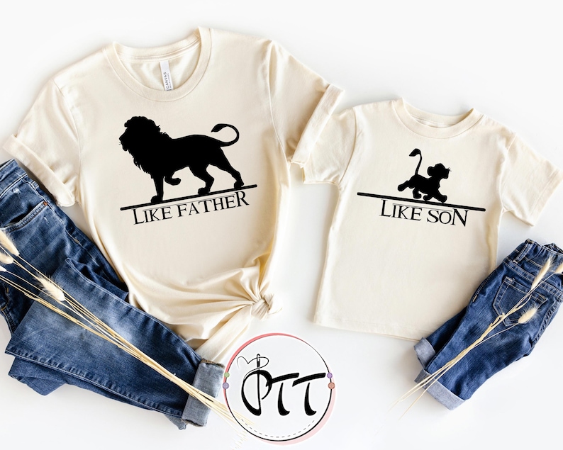 Lion King Shirts, Like Father - Like Son Shirts, Disney Matching Shirt, Father and Son Shirts, Father's Day Gift, Daddy and Me Shirt