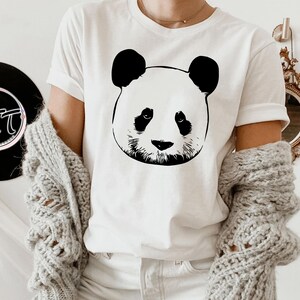 Panda Shirt, Cute Panda Bear Shirt, Bear T-Shirt, Panda T-Shirt For Men Women And Kids, Animal Shirt, Graphic Tee, Womens Bear Shirt