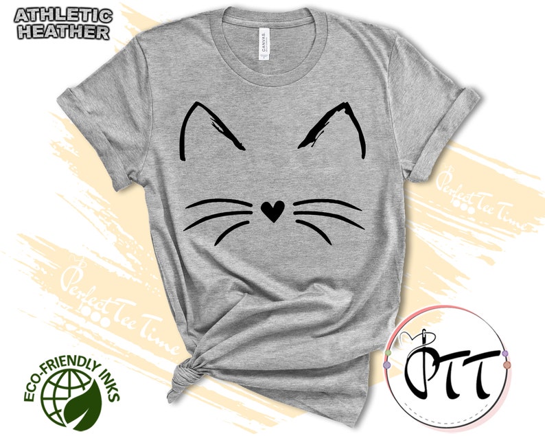 Cute Cat Shirt Kitten Tee Kitty Tshirt Animal Lover Kids Etsy