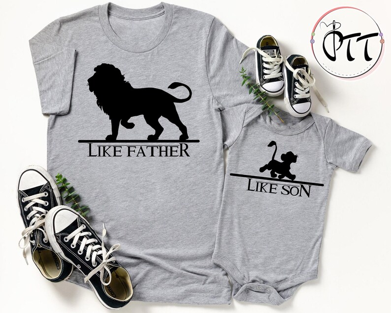 Lion King Shirts, Like Father - Like Son Shirts, Disney Matching Shirt, Father and Son Shirts, Father's Day Gift, Daddy and Me Shirt