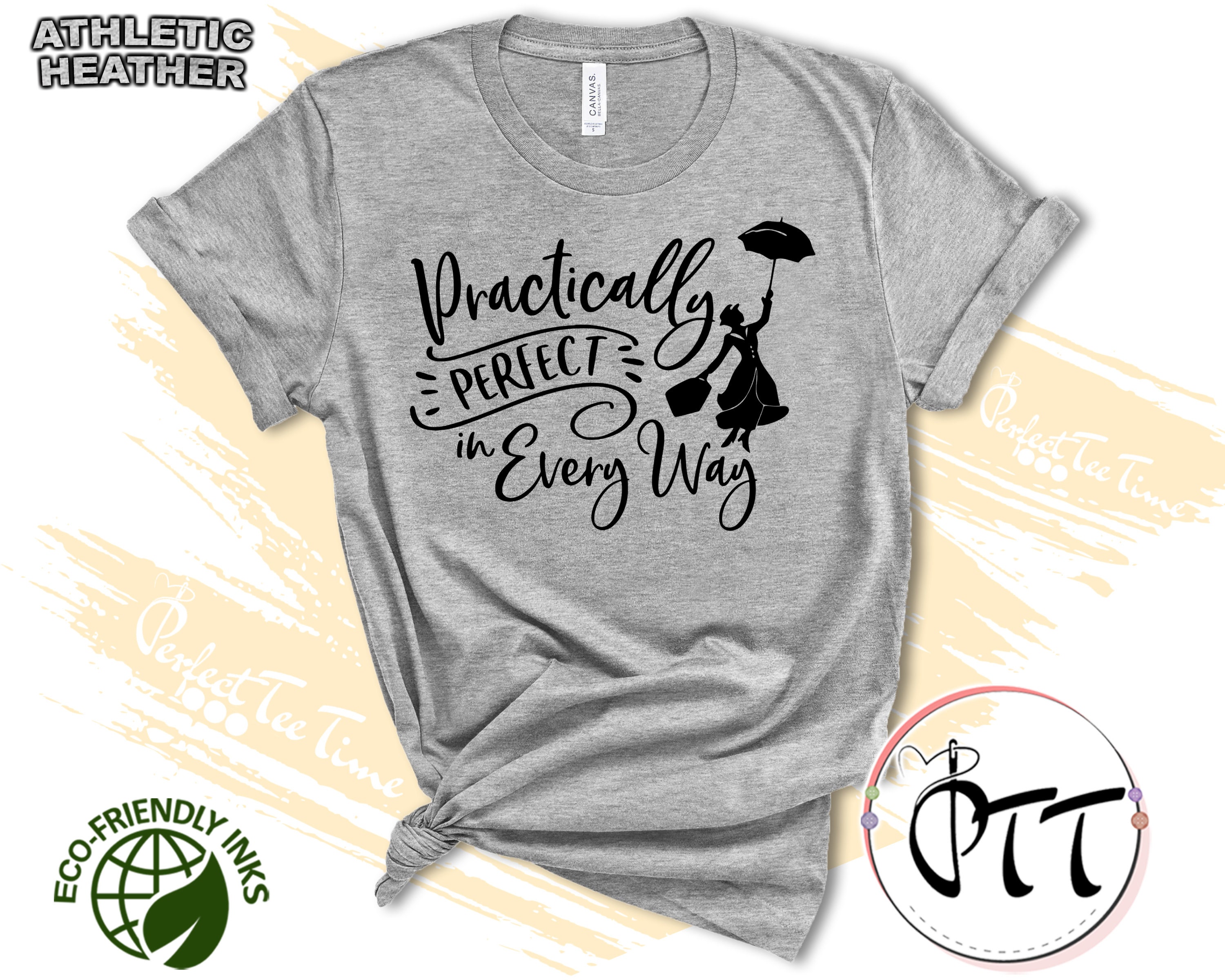 (メリー・ポピンズ) Mary Poppins オフィシャル商品 レディース Practically Perfect In Every Way トレーナー 長袖 トップス Disney Mary Poppins Shirt, Practically Perfect in Every Way