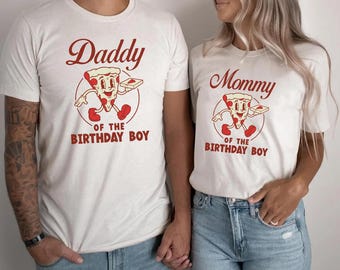 Pizza Family Shirts, Pizza Party Birthday Matching Shirts, Pizza Theme Birthday Party Outfit, Mommy and Me