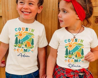 Cousin Camp 2026 Personalized Shirt, Custom Matching Cousin Shirts, Siblings Summer Camp Life Trip Gift, Camping Reunion Outfit