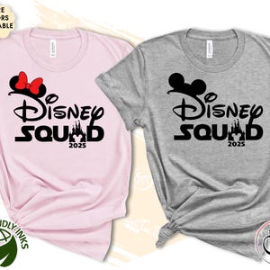 Disney Squad Shirts, Disneyworld Family Shirts, Disneyland 2025 Shirts, Disney Matching Vacation Shirts