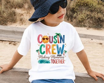 Cousin Crew 2026 Shirts, Retro Matching Cousin Summer Shirts For Kids, Boys Girls Shirts, Cousin Crew Toddler Youth Shirts