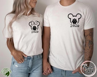 Disney Cruise Shirts 2026, Mickey Minnie Disney Cruise Pocket Size Print Shirts, Family Disney Cruise Shirts