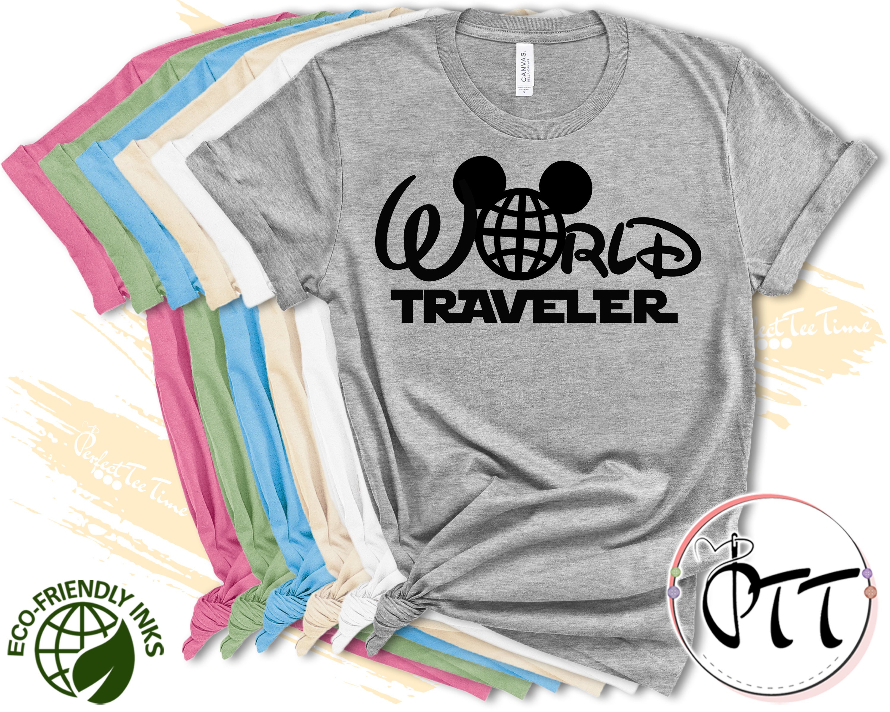 Epcot, World Traveler, Epcot Center, Vinyl, Iron-on, Heat Transfer