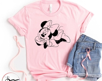 Disney Minnie Mouse T-Shirt For Girl, Minnie T-Shirt, Disney Tees, Disneyland Women Shirt, Disneyworld Shirt