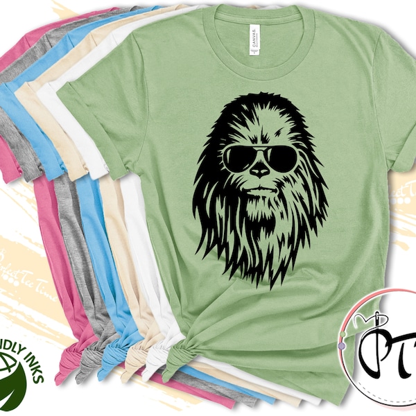 Chewbacca With Sunglasses Shirt, Star Wars Shirt, Disney Shirt, Chewbacca Shirt, Galaxy Edge Shirt Disney Couple Shirts, Disney T-Shirts