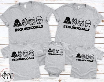 Squad Goals Star Wars Shirt: Family Disney Shirts, Disneyworld Matching Shirts, Disneyland Kids Tees