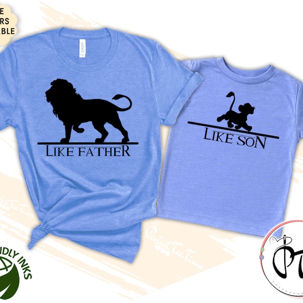 Lion King Shirts, Like Father - Like Son Shirts, Disney Matching Shirt, Father and Son Shirts, Father's Day Gift, Daddy and Me Shirt