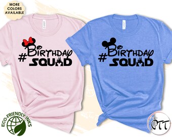 Disney Birthday Squad Shirt, Birthday Shirts, Disney Family Shirts, Disney Group Shirts, Birthday Matching Shirts