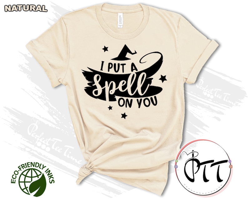 I Put A Spell On You Halloween Shirt Hocus Pocus Halloween Witch Shirt Mens Kids Women Funny Halloween Tee Womens Halloween Shirts